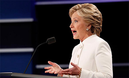 Hillary Clinton en el tercer debate Clinton revela un secreto sobre armas nucleares